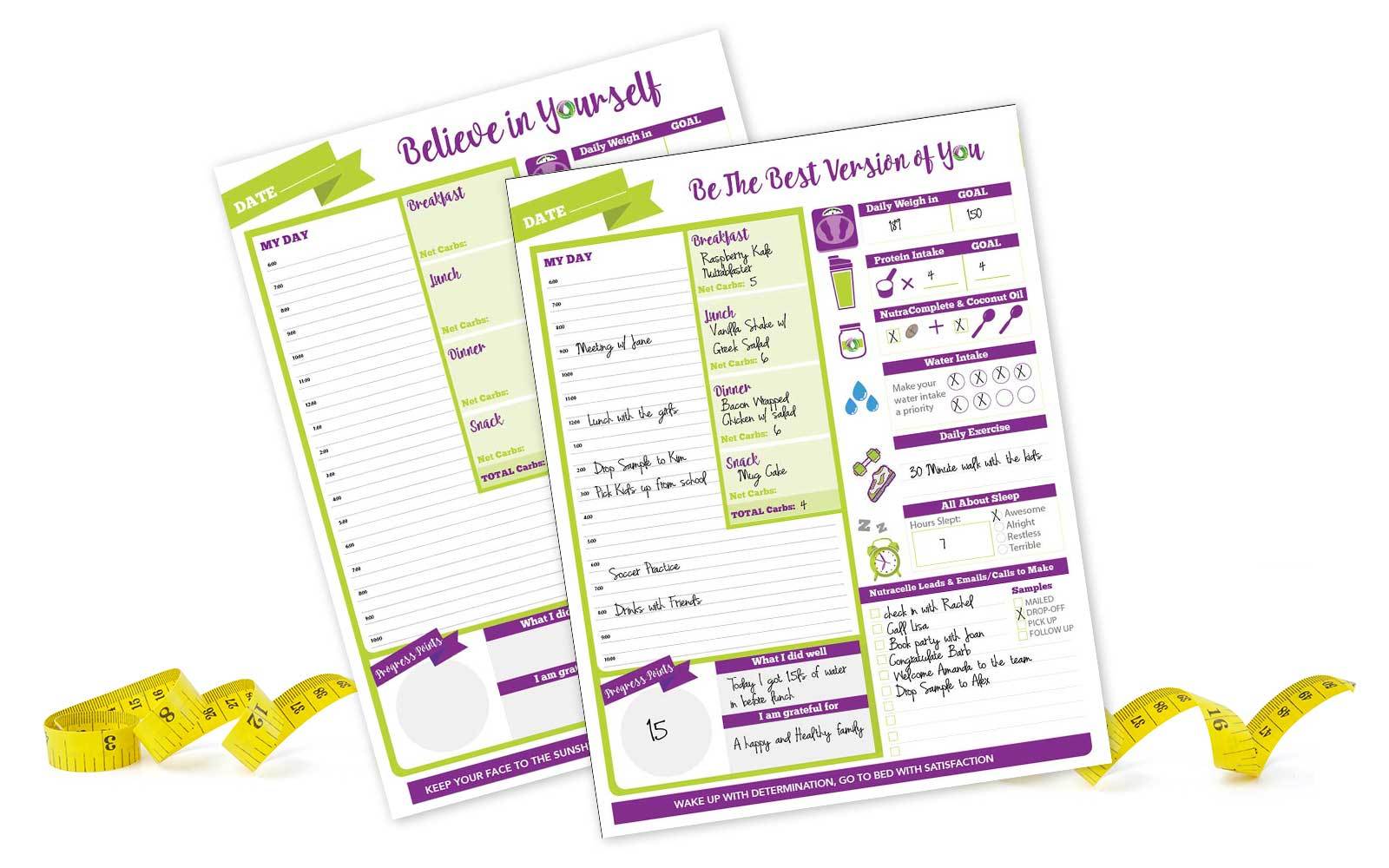 Always Track Your Progress - Nutracelle