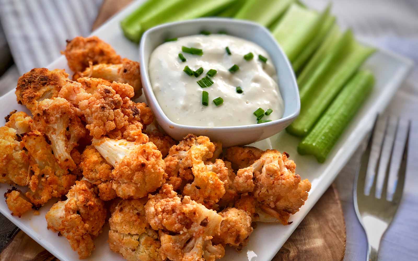 Healthy Buffalo Cauliflower Bites - Nutracelle