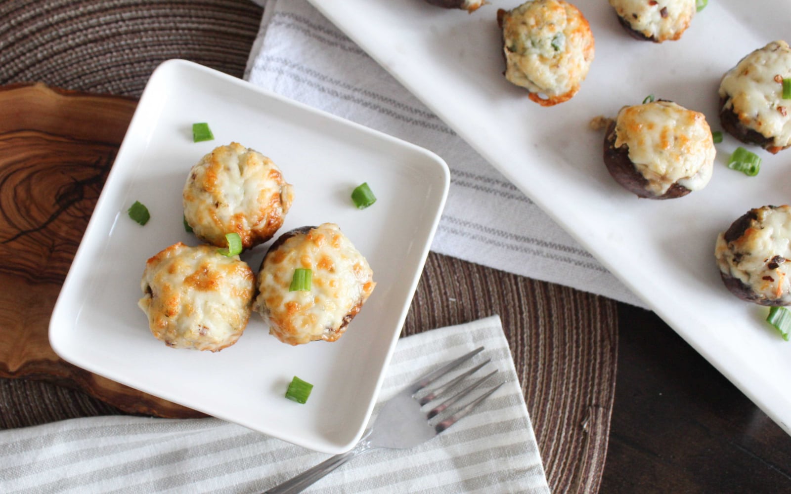 Air Fryer Goat Cheese Stuffed Mushrooms - Nutracelle