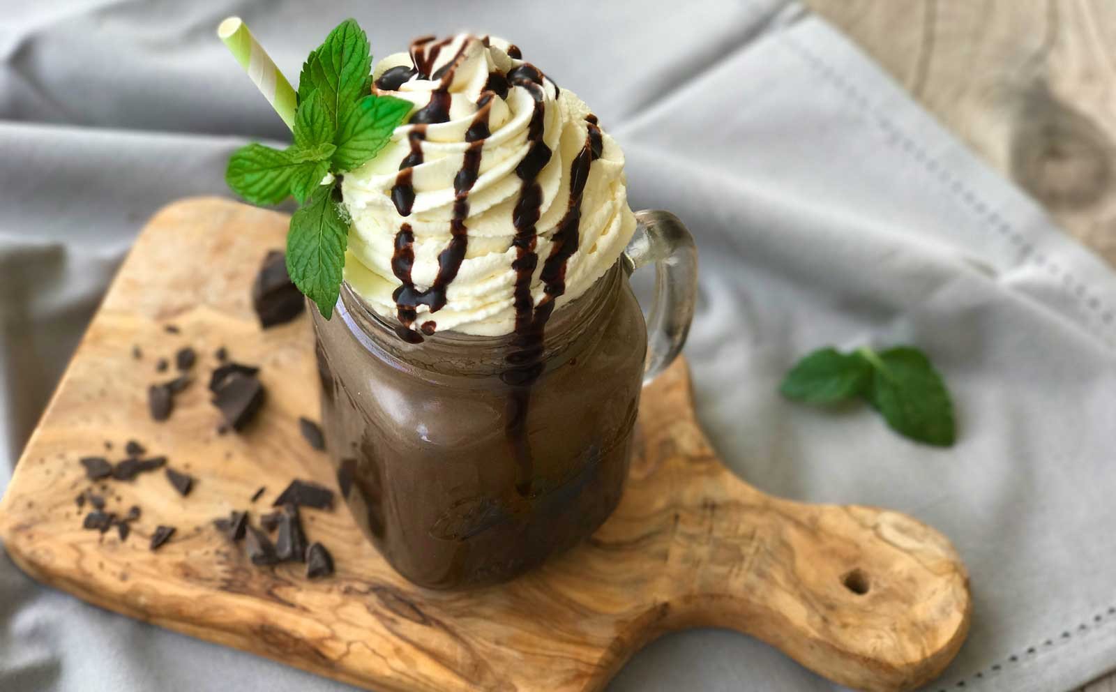 Healthy Starbucks Mint Chocolate Protein Frappuccino - Nutracelle
