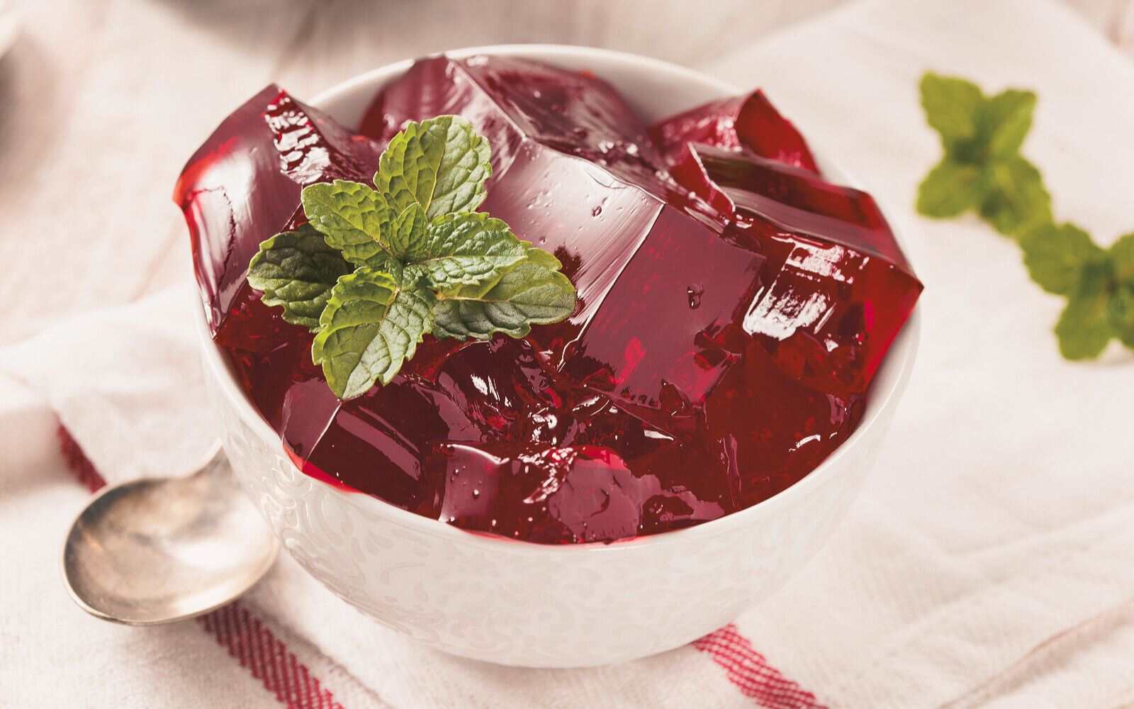 a bowl of gelatin-based jello