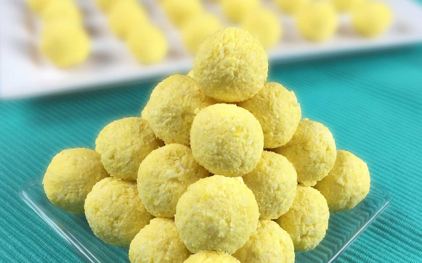 Lemon Cheesecake Protein Balls - Nutracelle