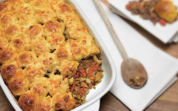 High Protein Beef and Biscuit Casserole Recipe - Nutracelle