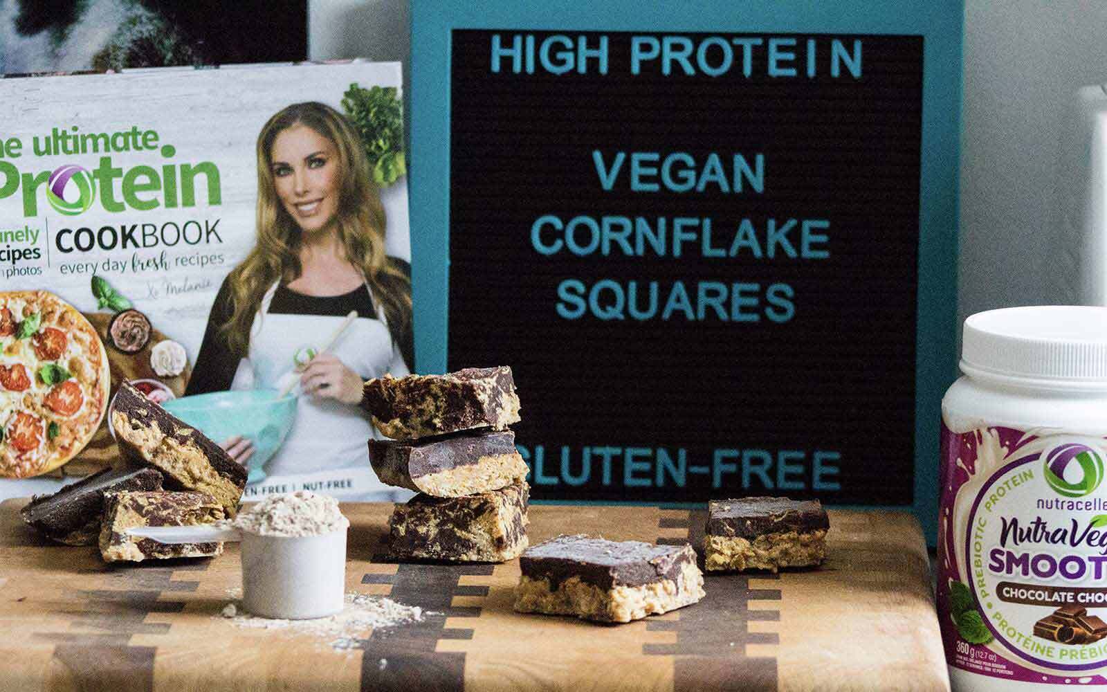 No-Bake Vegan Chocolate Cornflake Squares - Nutracelle
