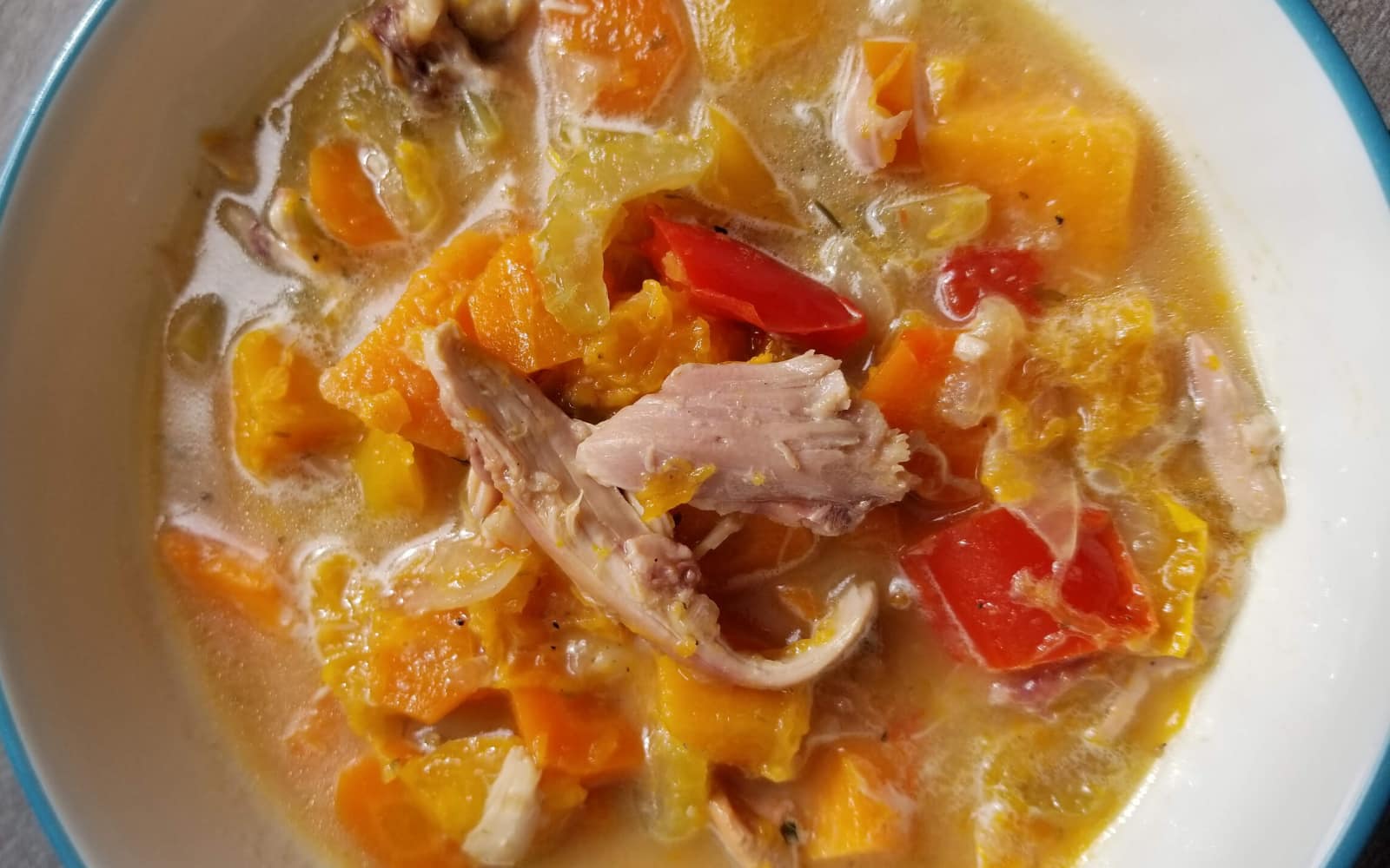 Slow Cooker Butternut Squash & Sweet Potato Keto Chicken Stew - Nutracelle