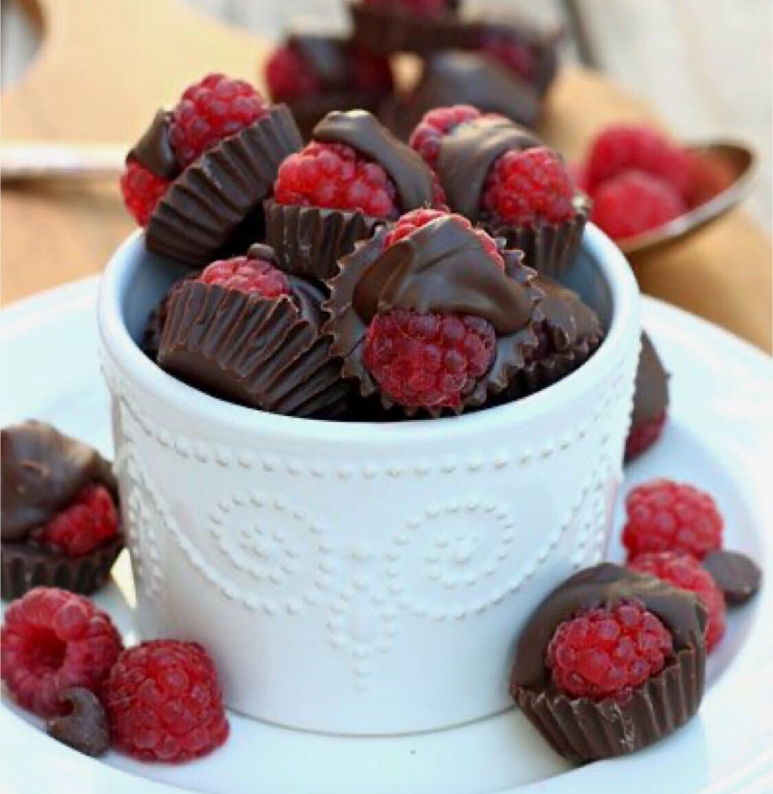 Vegan Chocolate Covered Raspberry Bites - Nutracelle