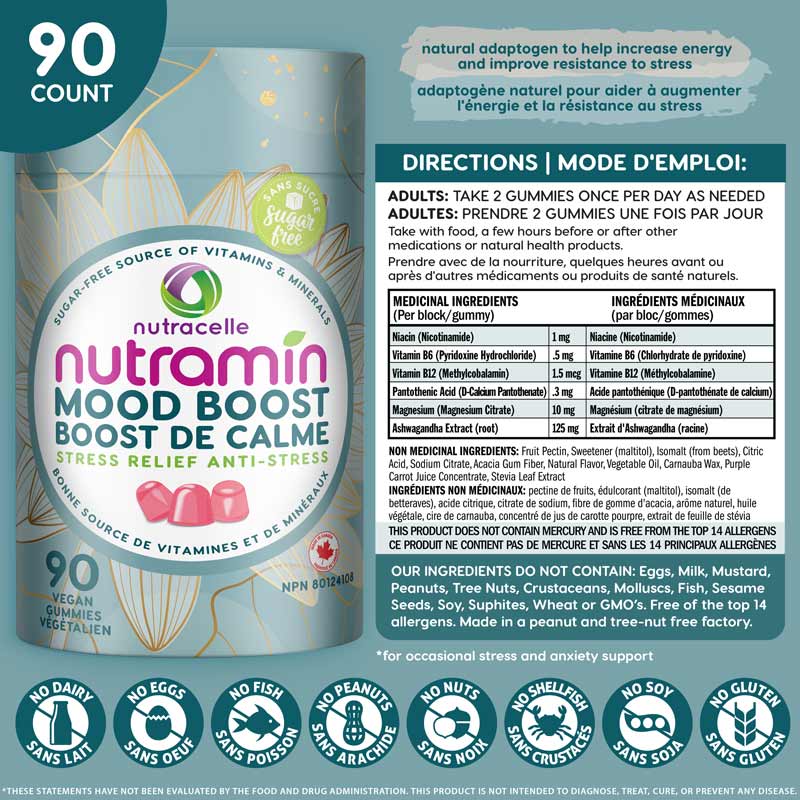 Nutramin Mood Boost Gummies 🇨🇦 - Nutracelle