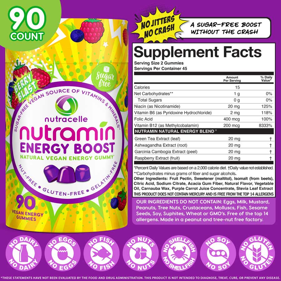 Nutramin Energy Boost Gummies 🇺🇸 - Nutracelle